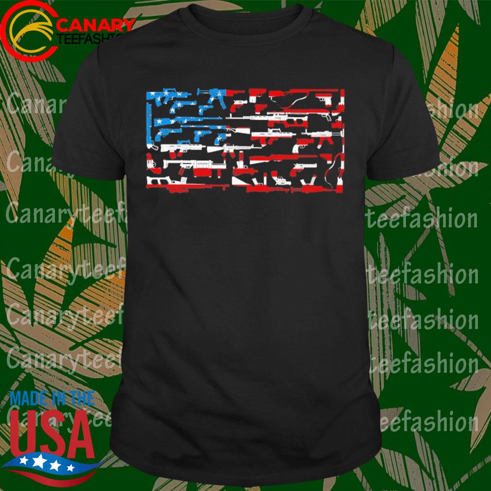 USA flag shirt AR-15 Gun Flag shirt Distressed American flag shirt Patriot Shirt Pro gun Shirt