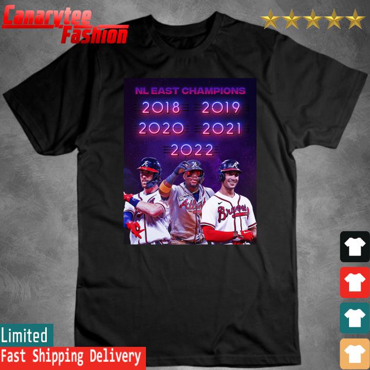 Atlanta Braves Nl East Champions 2018-2022 t-shirt, hoodie, sweater and  long sleeve