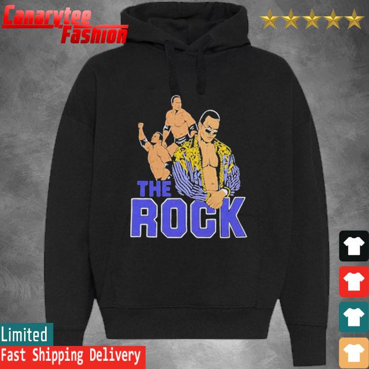 Awesome The Rock Homage Illustrated Tri-Blend T-Shirt Hoodie