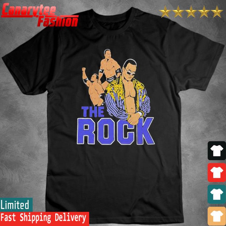 Awesome The Rock Homage Illustrated Tri-Blend T-Shirt