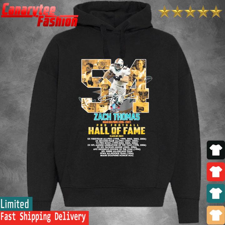 Official zach Thomas Miami Dolphins Pro Football Hall Of Fame 2023 shirt,  hoodie, sweater, long sleeve and tank top