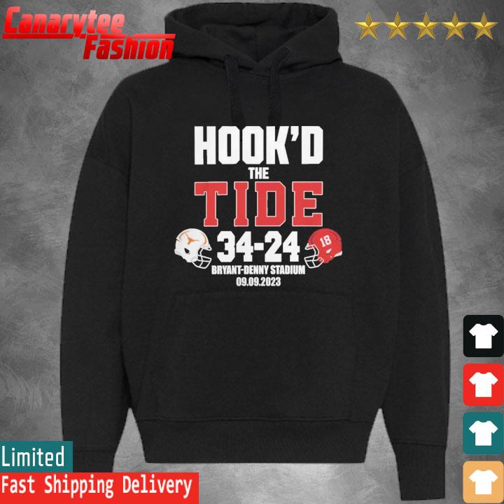 Official Texas Longhorns Hook'd The Tide 34-24 Bryant Denny Stadium 09.09.2023 s Hoodie